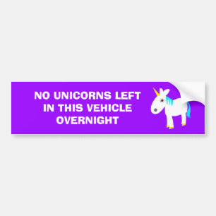 kein Unicorns-Autoaufkleber Autoaufkleber