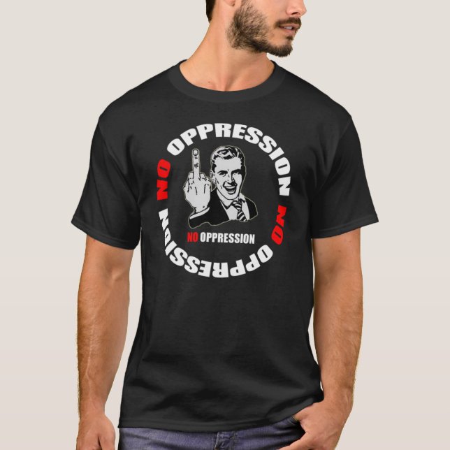 Kein Unterdrückungs-Seiten-Logo T-Shirt (Vorderseite)