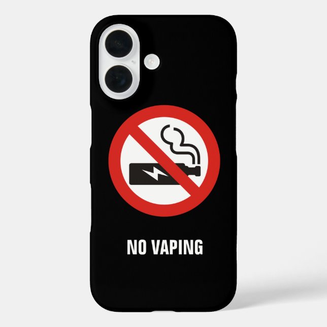 Kein Vaping Case-Mate iPhone Hülle (Rückseite)