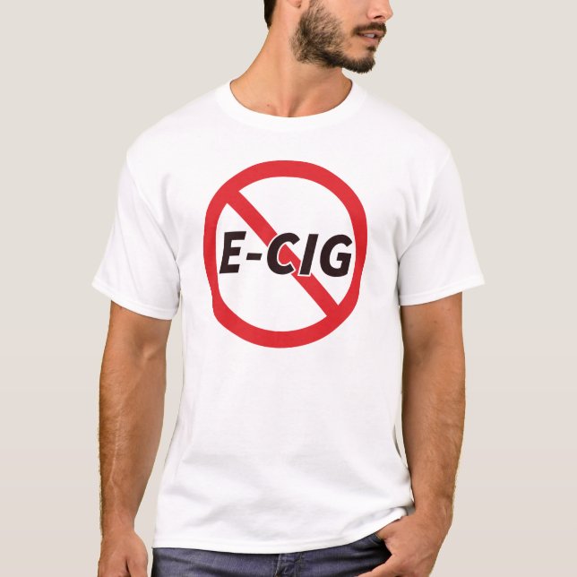 Kein Vaping-Symbol für E-Cig-Sperrung T-Shirt (Vorderseite)