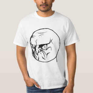 Kein verärgertes Raserei-Gesicht Rageface Meme T-Shirt
