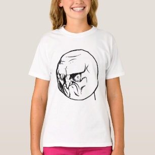 Kein verärgertes Raserei-Gesicht Rageface Meme T-Shirt