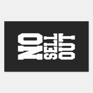 KEIN VERKAUF RECHTECKIGER AUFKLEBER