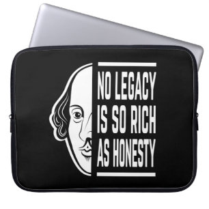 Kein Vermächtnis ist so reich Shakespeare Zitat Sc Laptopschutzhülle