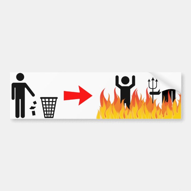 Kein verunreinigenAutoaufkleber Autoaufkleber (Vorne)