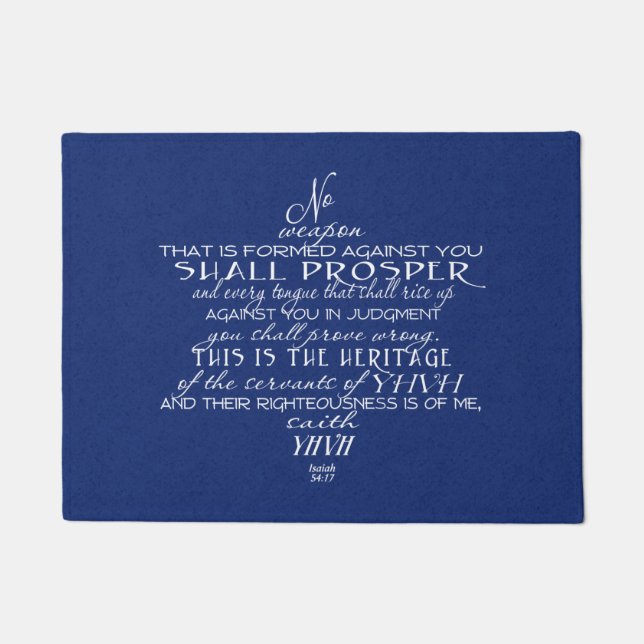 Kein Waffen-Davidsstern Fußmatte (Vorderseite)