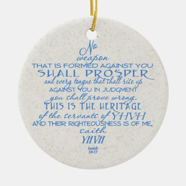 Kein Waffen-Davidsstern Keramikornament (Vorne)