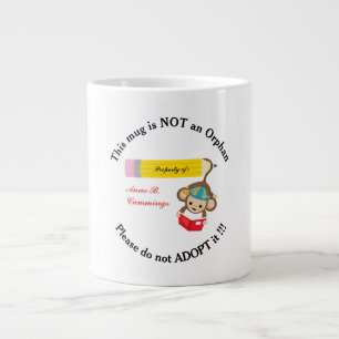 Kein Waisenkind Bitte Adoptier keinen Affenleser Jumbo-Tasse