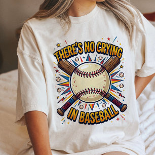 Kein Weinen im Baseball lustiger Sport-Zitat Tri-Blend Shirt