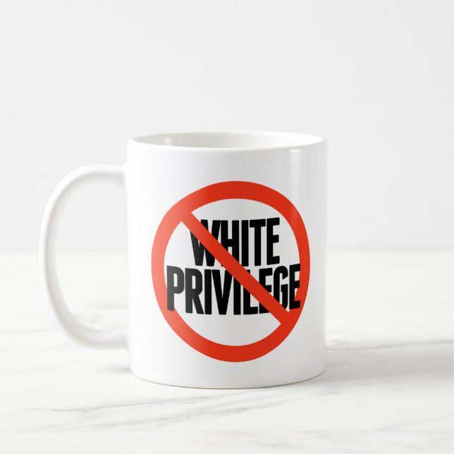 Kein weißes Privileg Kaffeetasse (Links)