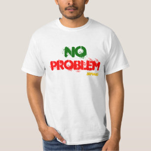 Kein weißes Wert-T-Shirt Problem-Jamaikas T-Shirt