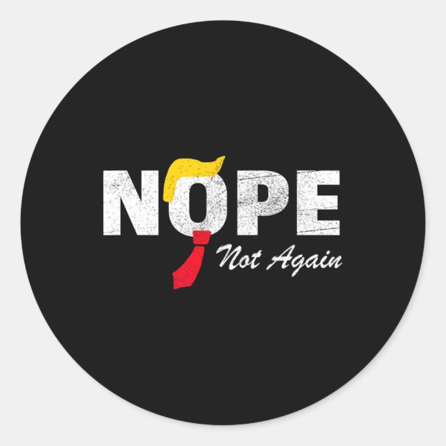 Kein weiteres Mal mehr Trump Kamala Harris 2024 El Runder Aufkleber (Vorderseite)