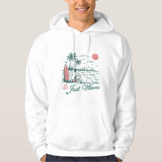 Kein Wifi, nur Wellen Hoodie