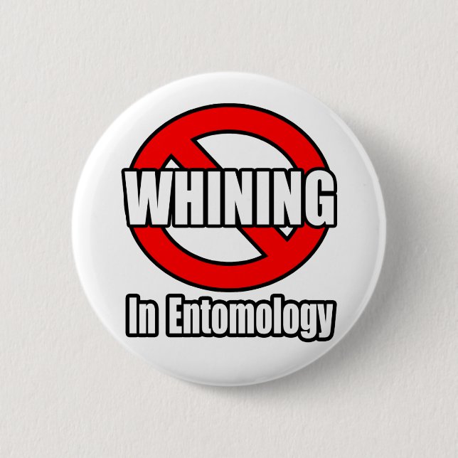Kein Wink in der Entomologie Button (Vorderseite)