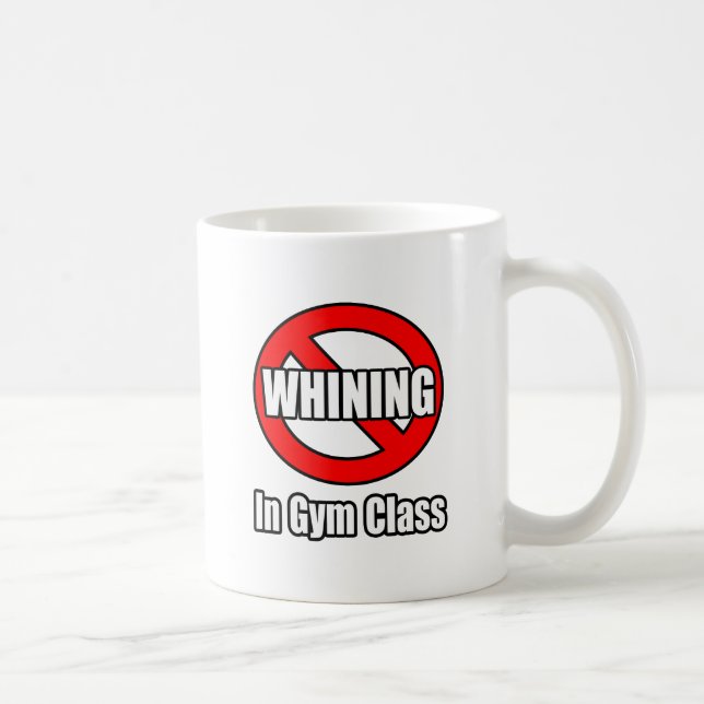 Kein Wink in der Gym-Klasse Tasse (Rechts)