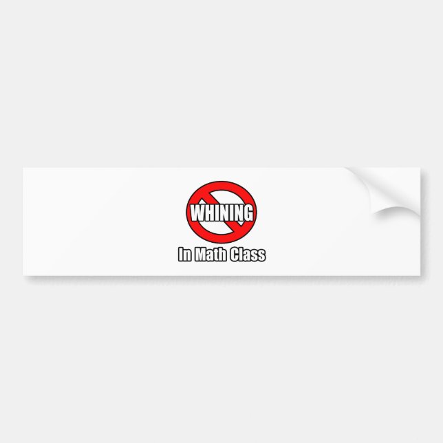 Kein Wink in der Mathematikklasse Autoaufkleber (Vorne)