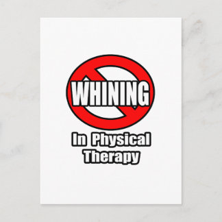 Kein Wink in der physischen Therapie Postkarte