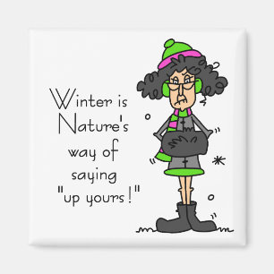 Kein Winterfan Magnet