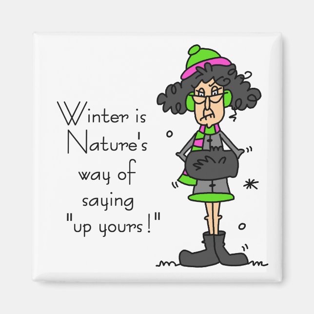 Kein Winterfan Magnet (Vorne)