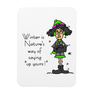 Kein Winterfan Magnet