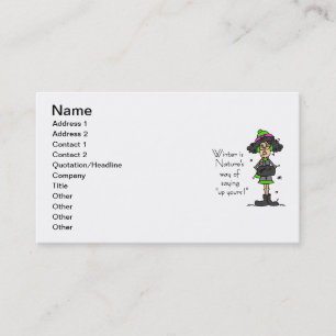 Kein Winterfan Visitenkarte