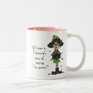 Kein Winterfan Zweifarbige Tasse