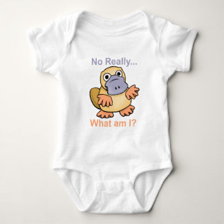 Kein wirklich… Was sind ich? Platypus Baby Strampler