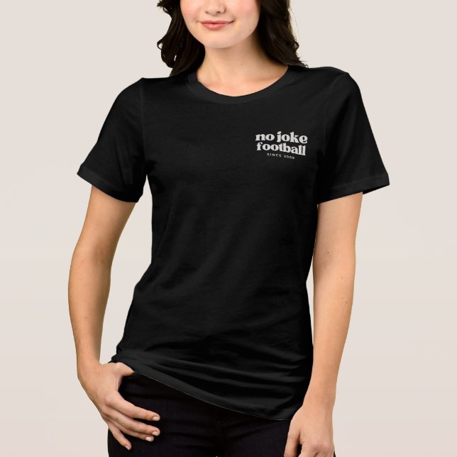 Kein Witz Fußball Retro Tri-Blend Shirt (Vorderseite)