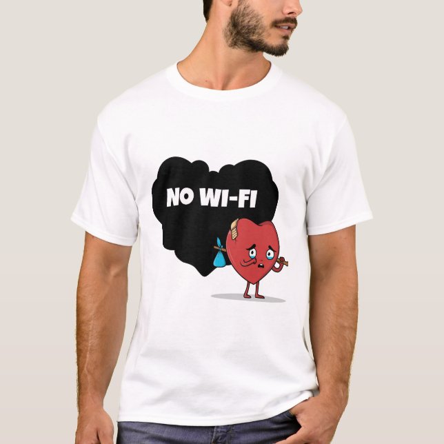 Kein WLAN-Design T-Shirt (Vorderseite)