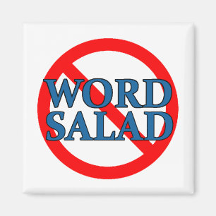 Kein Word Salad Magnet