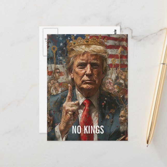 Kein Wort über Trump Postkarte (Vorderseite/Rückseite Beispiel)