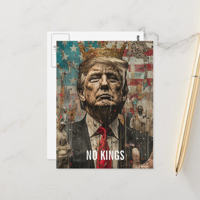 Kein Wort über Trump Postkarte (Vorderseite/Rückseite Beispiel)