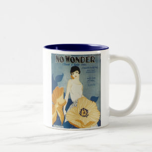 Kein Wunder, dass ich Sie Vintagen Songbook Cover  Zweifarbige Tasse