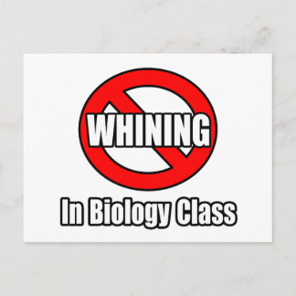 Kein Wunder in der Biologie-Klasse Postkarte