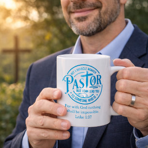 Kein Wunderheiler Blaue Wertschätzung für Pastoren Kaffeetasse