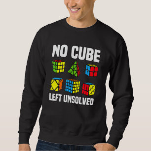 Kein Würfel ungelöst Wettbewerbs-Puzzlewürfel Gesc Sweatshirt