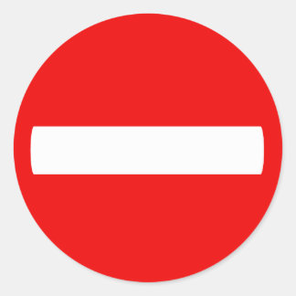 kein Zeichen eingeben (Aufkleber) Runder Aufkleber