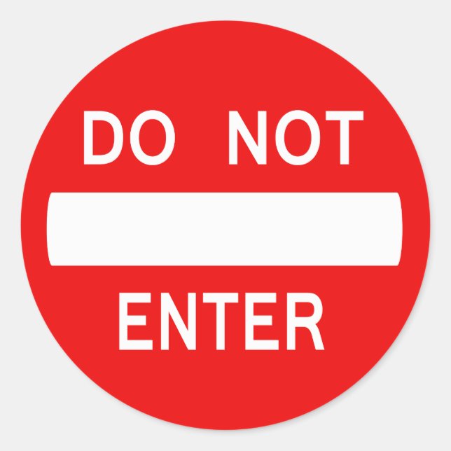 kein Zeichen eingeben (Aufkleber) Runder Aufkleber (Vorderseite)