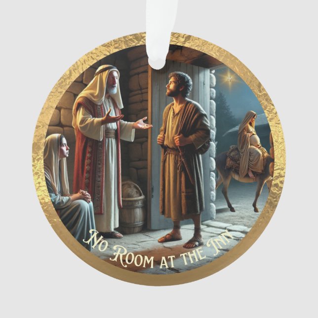 Kein Zimmer im Inn Acrylic Ornament (Vorderseite)