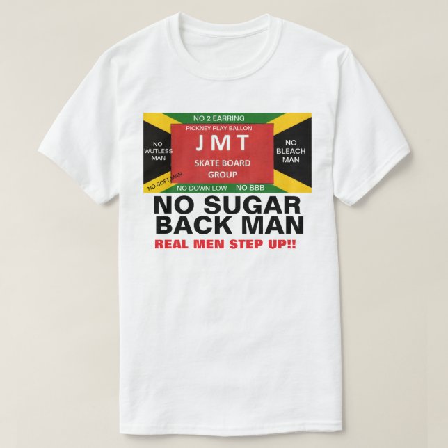 KEIN ZUCKER ZURÜCK MAN T - Shirt (Design vorne)