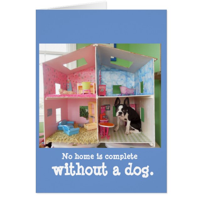 Kein Zuhause ist ohne einen Hund komplett (Vorne)