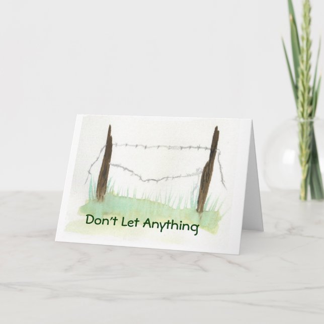 Kein Zurückhalten - Abschluss-Karte Karte (Vorderseite)