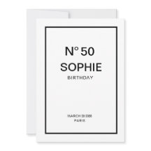 Keine 50 French Chic 50. Geburtstagsfeier