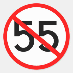 Keine 55 runder aufkleber