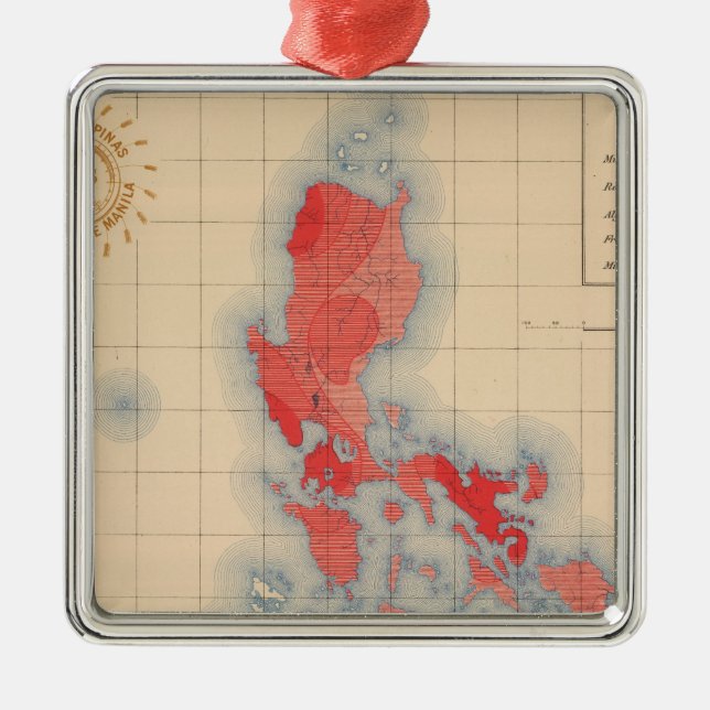 Keine 6 Verteilung Temblores Zeichen Ornament Aus Metall (Vorne)