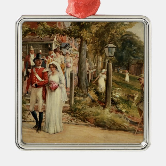 Keine aber die tapferen verdienen das Fair Silbernes Ornament (Vorne)