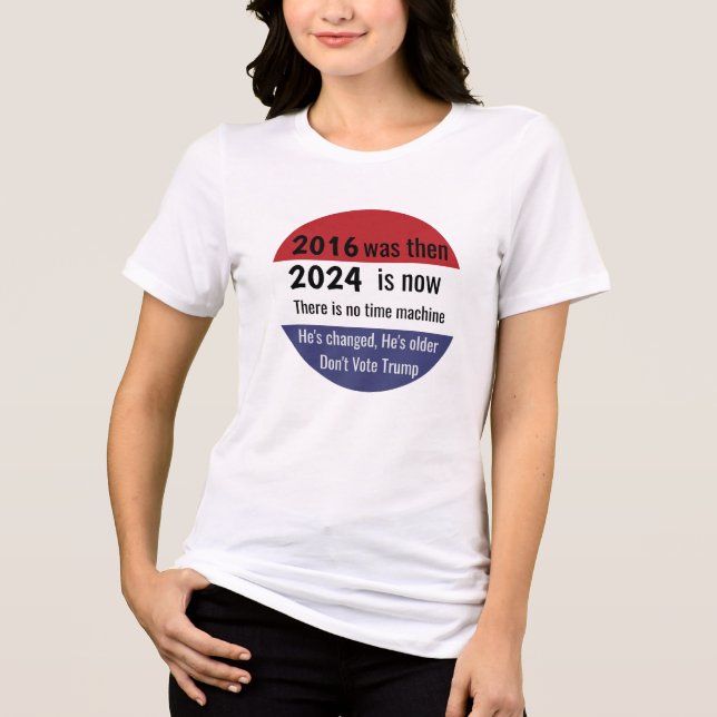Keine Abstimmung über Trump v2 Tri-Blend Shirt (Vorderseite)