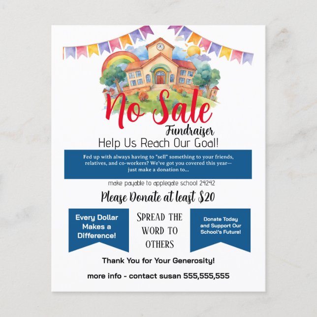 Keine Aktion für den Verkauf Flyer (Vorne)