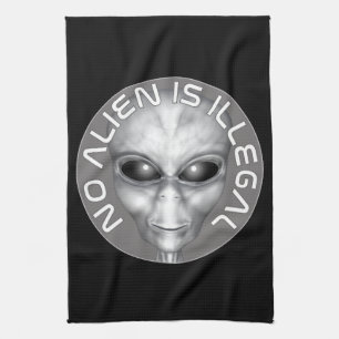 Keine Alien ist illegal Küchentuch