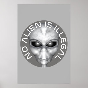 Keine Alien ist illegal Poster